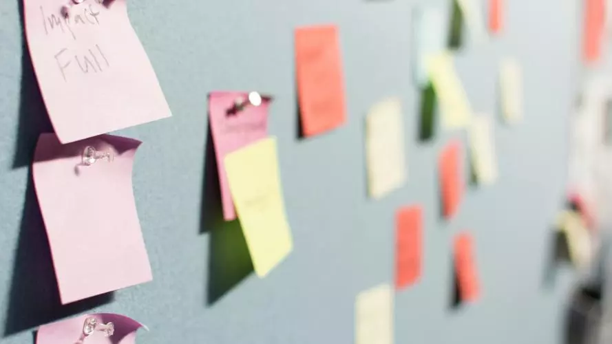 Post it on the wall