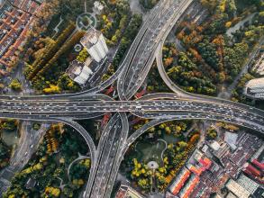 aerial photopgrafy of different roads
