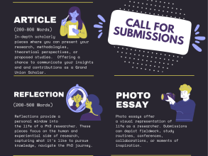 Flyer Grand Union Magazine Call for submissions