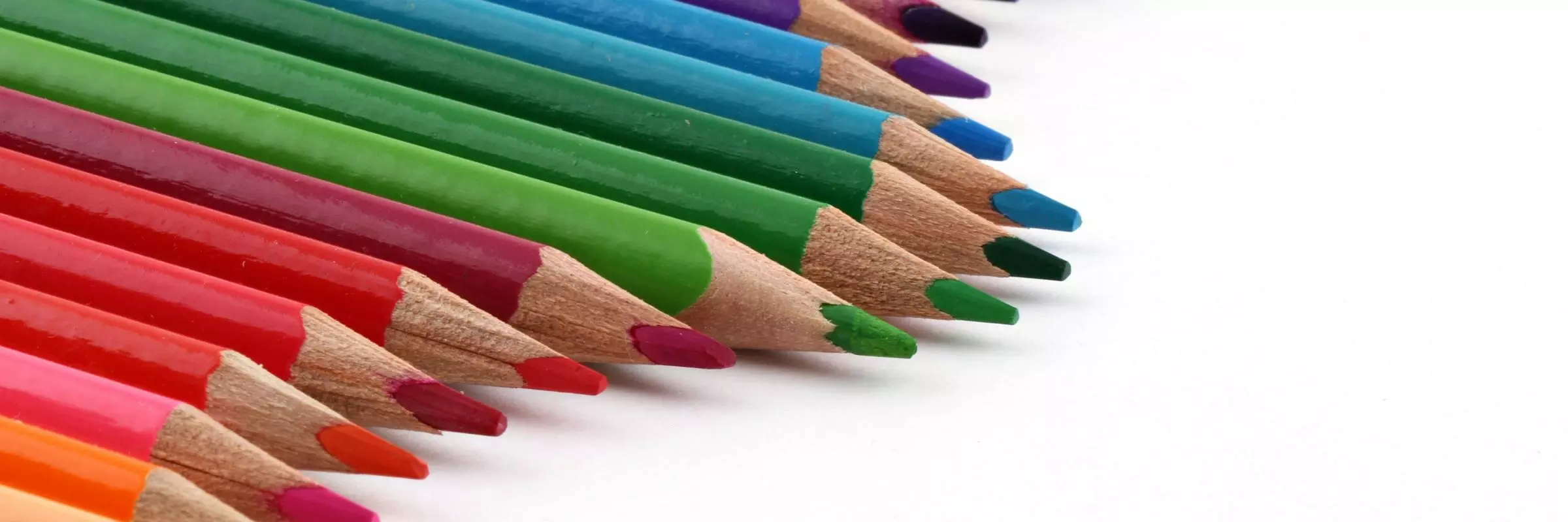 Pencils of many colours