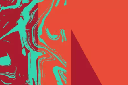 banner red teal