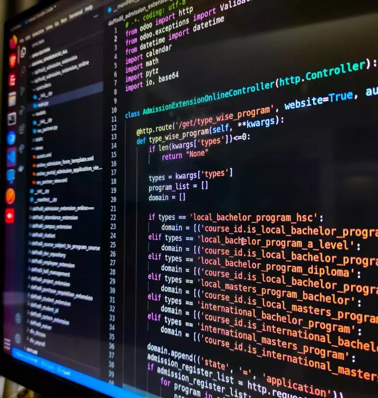 R Coding Present on a computer monitor